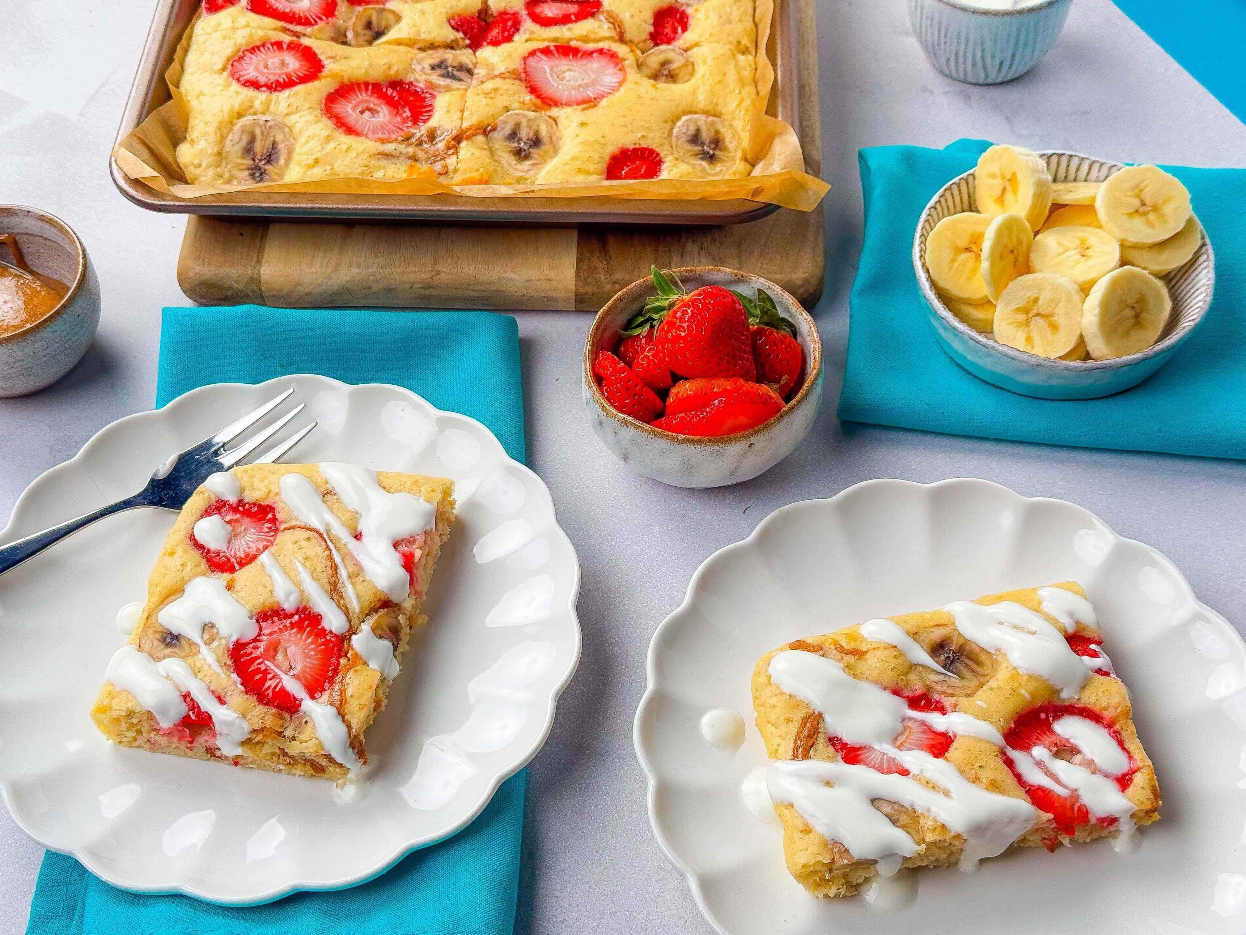 pancake tray bake image