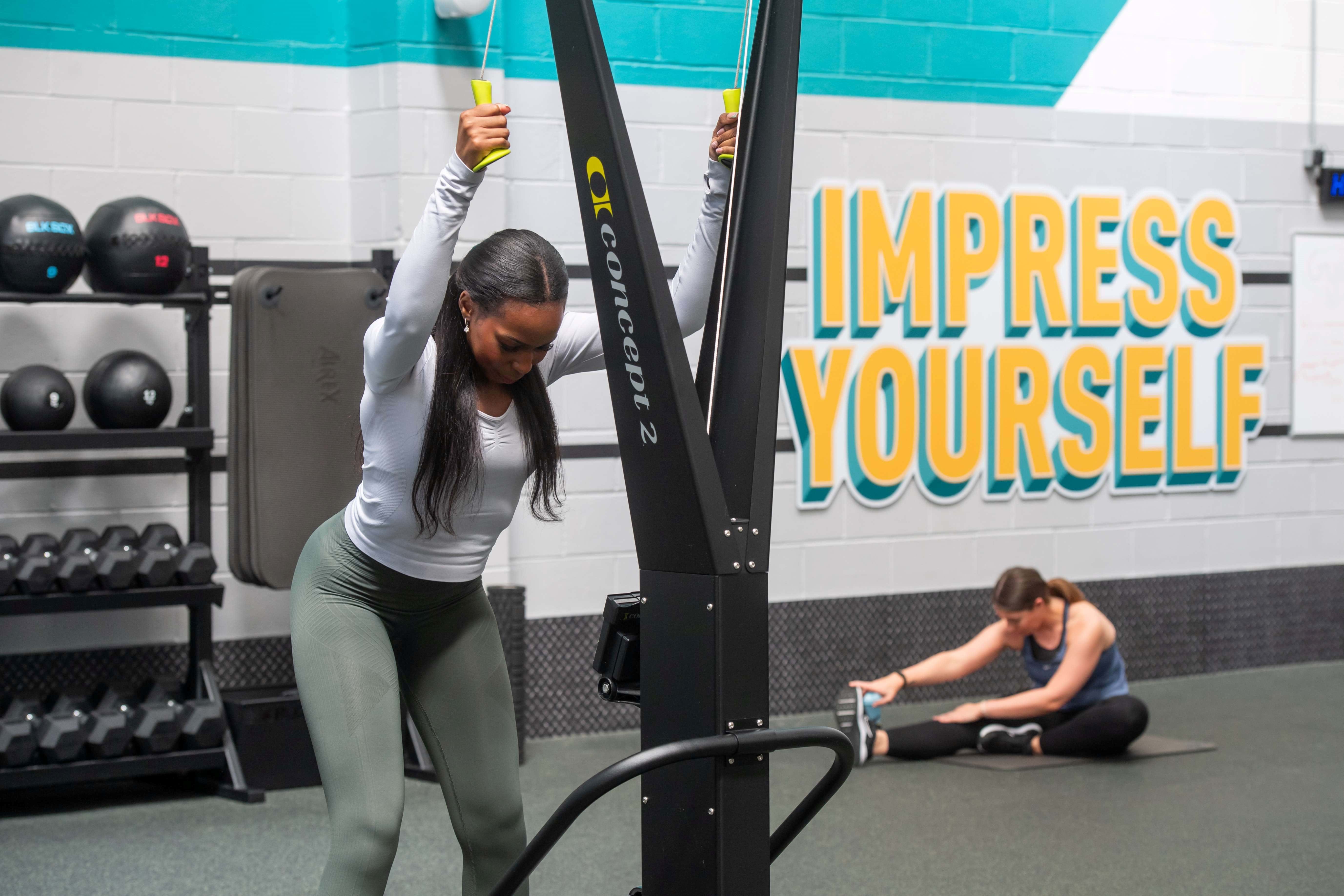 ski erg in gym